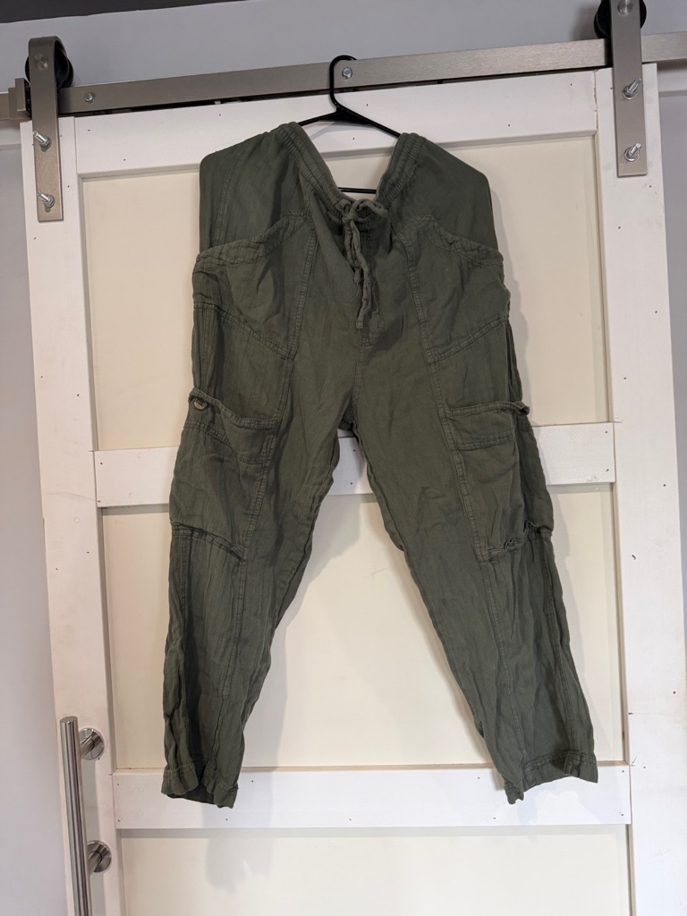 Free People Olive Utility Cargo Joggers